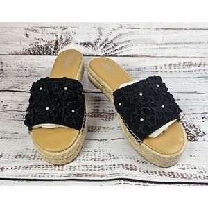 Carlos by Carlos Santana Women Chandler Slip On Sandals Black Size 9‎ Espadrille